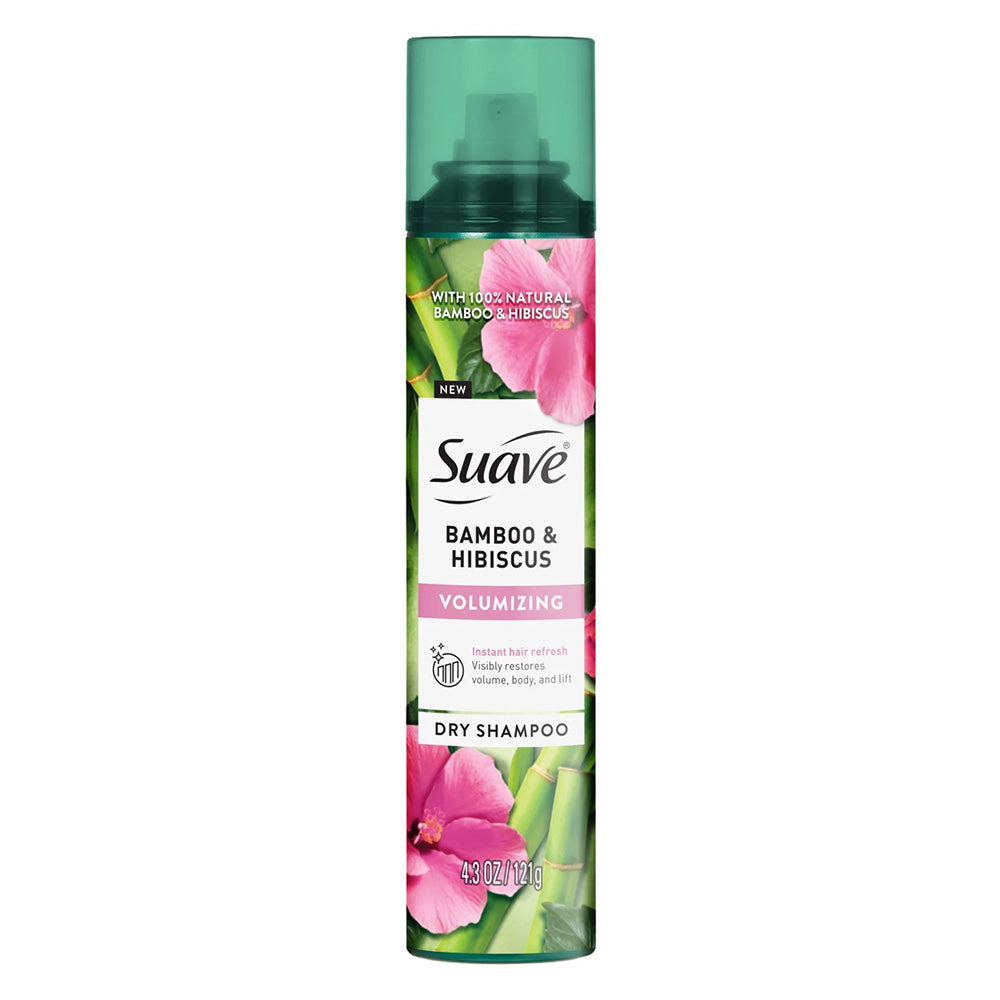 Suave Dry Shampoo Bamboo and Hibiscus Volumizing Hair Spray 4.3Oz (121g)